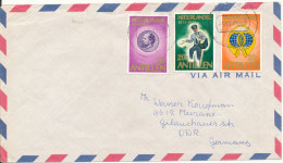 Netherlands Antilles Air Mail Cover Sent To Germany DDR 1-8-1973 - Curaçao, Nederlandse Antillen, Aruba