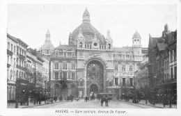 BELGIQUE - Anvers - Gare Centrale - Avenue De Keyser - Carte Postale Ancienne - Antwerpen