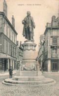 FRANCE - Langres - Statue De Diderot - Place - Petit Garçon Debout Près De La Statue - Carte Postale Ancienne - Langres