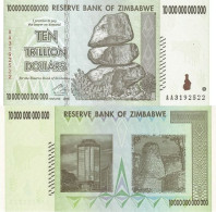 ZIMBABWE 10,000,000,000,000 Dollars 2008 P 88 UNC - Zimbabwe