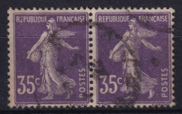 FRANCE 1906 - Canceled - YT 136 - Pair! - 1906-38 Semeuse Camée