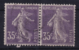 FRANCE 1906 - Canceled - YT 136 - Pair! - 1906-38 Semeuse Con Cameo