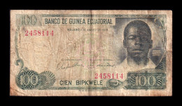 Equatorial Guinea Ecuatorial 100 Bipkwele 1979 Pick 14 Bc/Mbc F/Vf - Equatorial Guinea
