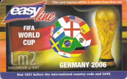 TARJETA DE MALTA DEL MUNDIAL DE FUTBOL GERMANY 2006 - FIFA WORLD CUP - Malte