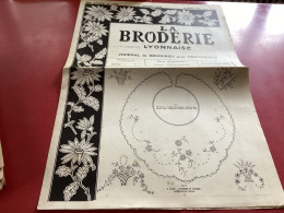 La Broderie Lyonnaise   Journal De Broderie Pour Trousseaux  Numéro  1161 - Andere & Zonder Classificatie