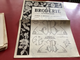 La Broderie Lyonnaise   Journal De Broderie Pour Trousseaux  Numéro  1160 - Sonstige & Ohne Zuordnung