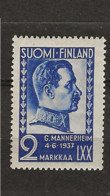 1937 MH Finland Mi 203 - Neufs