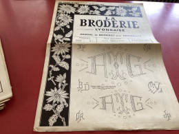La Broderie Lyonnaise Journal De Broderie Pour Trousseaux Numéro 1114 - Otros & Sin Clasificación