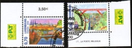 LUXEMBOURG, LUXEMBURG 2008, MI 1789 -1790, GRÜSSE AUS LUXEMBURG; ESST GESTEMPELT, OBLITÉRÉ - Usados