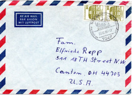 68570 - Bund - 1984 - 2@80Pfg B&S A LpBf SULZ -> Canton, OH (USA) - Lettres & Documents