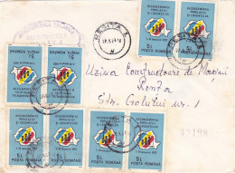 POPULATION CENSUS STAMPS ON COVER, 1993, ROMANIA - Covers & Documents