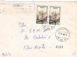 MARAMURES WOODEN CHURCH, SERBIAN SPRUCE TREE STAMPS ON COVER, 1998, ROMANIA - Briefe U. Dokumente