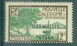 WALLIS & FUTUNA.- N°44* MH Trace De Charni SCAN DU VERSO - Timbre De Nouvelle-Calédonie De 1928-38 Avec La Surcharge A.. - Unused Stamps