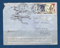 Indochine - 20 Eme Anniversaire De La Première Liaison Air France - Indochine France - 1950 - Briefe U. Dokumente