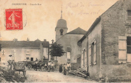 Calmoutier * Grande Rue Du Village * Bois Attelage Boeufs * Villageois - Autres & Non Classés