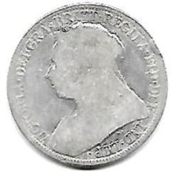 GRANDE- BRETAGNE  VICTORIA Two Shillings 1896  ARGENT  TB - Other & Unclassified