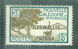 WALLIS & FUTUNA.- N°46* MH Trace De Charni SCAN DU VERSO - Timbre De Nouvelle-Calédonie De 1928-38 Avec La Surcharge A. - Unused Stamps