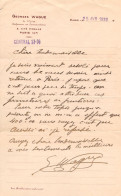 LETTRE & AUTOGRAPHE : GEORGES WAGUE De L'OPÉRA / PROFESSEUR Au CONSERVATOIRE - PARIS / 25 AVR 1920 (al916) - Attori E Comici 