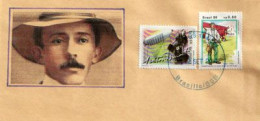 Alberto Santos-Dumont,pionnier Brésilien De L'aviation, Sur Lettre De Brasilia 2014 - Storia Postale