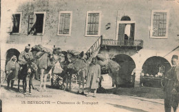 Liban - Beyrouth - Chameaux De Transport - Animé - Edit. Deychamps -  Carte Postale Ancienne - Líbano