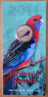 Australia 1 Dollar 2011, KM# 1617. Crimson Rosella. Colored. Coincard. - Dollar