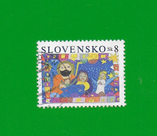 SLOVAKIA REPUBLIC 2004 Gestempelt°Used/Bedarf  MiNr. 496 "WEIHNACHTEN  #  HEILIGE FAMILIE" - Used Stamps