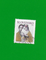 SLOVAKIA REPUBLIC 2005 Gestempelt°Used/Bedarf  MiNr. 506 "FAMILIE # VATER + MUTTER + KIND" - Usados