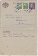 SWEDEN - 1944 Letter-Card Mi.K26.IIW (p.11-1/2) Uprated Facit F271Ab & F351A From GÖTEBORG To ÅLSTEN - Cartas & Documentos