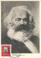 330  Karl Marx: Carte Maximum D'Allemagne, 1965 - Capitalism, Communist Manifesto, "Das Kapital", Engels - Karl Marx