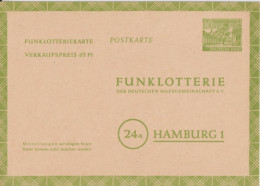 BERLIN - 1953 - CARTE ENTIER FUNKLOTTERIE NEUVE Mi FP4 - Postcards - Mint