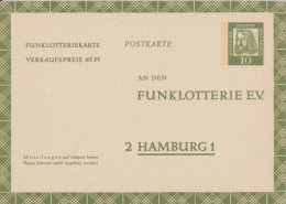 BRD - 1962 - CARTE ENTIER FUNKLOTTERIE NEUVE Mi FP9 - Cartoline - Nuovi