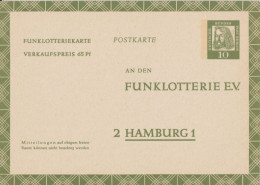 BRD - 1962 - CARTE ENTIER FUNKLOTTERIE NEUVE Mi FP9 - Postkaarten - Ongebruikt