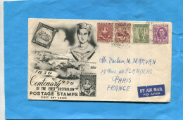 MARCOPHILIE-AUSTRALIE -lettre Pour France 1850-1950 Centenaryfirst Australian Postage Stamp-a Oyagé - Storia Postale