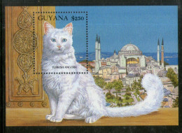 Guyana 1992 Turkish Angora Cat Domestic Animals Sc 2590 M/s MNH # 5723 - Otros & Sin Clasificación