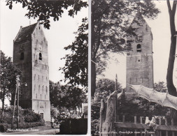 2703175Nes, Ameland Toren – Doorkijkje Naar De Toren. (2 KAARTEN) - Ameland