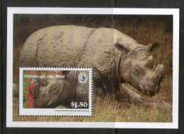 Antigua 1994 Rhinoceros Wildlife Animals Sc 1778 M/s MNH # 5618 - Rhinoceros