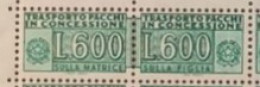 ITALIA 1976 PACCHI IN CONCESSIONE FIL. STELLE LIRE 600 - Colis-concession