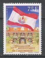 POLYNESIE 2014 N° 1069 ** Neuf MNH Superbe Autonomie Palais Présidentiel Drapeaux Flags - Neufs