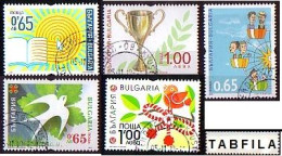 BULGARIA \ BULGARIE - 2015 - Timbres De Voeux - 5v Used - Gebruikt