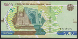 Uzbekistan 5000 Som 2021 P88 UNC - Uzbekistan