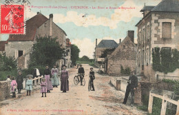 Courgeon * 1908 * Route De Regmalard Et Les Ponts * Enfants Villageois - Autres & Non Classés