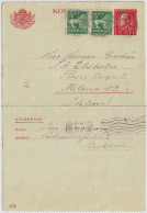 SWEDEN - 1931 Letter-Card Mi.K27.IWb Uprated 2xFacit F143Ca From STOCKHOLM To MILAN, Italy - Brieven En Documenten