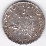 2 Francs Semeuse 1917, En Argent - 2 Francs