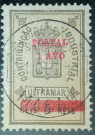 MACAU - 1911 - ESTAMPILHA FISCAL, COM SOBRETAXA - Oblitérés