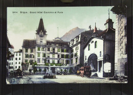 Schweiz: AK Von Brigue Mit Grand Hotel Couronne At Poste Vom 21.8.1913 Nach Dresden Mit 10 Pfg Freimke Knr: 114 - Brigue-Glis 
