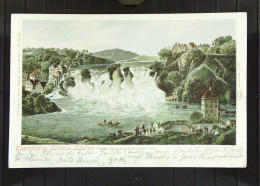 Schweiz: Ansichtskarte Vom Rheinfall Mit Schloss Laufen 12.7.1902 Nach Zürich Mit 10 Pfg Freimke Knr: 84 - Laufen-Uhwiesen 