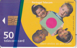 TARJETA DE PORTUGAL DE BIENVENIDOS AL AÑO 2000 - NUEVA EN BLISTER TIRADA 210000 - Portugal