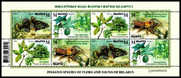 BELARUS 2023-13 Invasive FLORA & FAUNA: Fish Lobster Plants. Souvenir Sheet, MNH - Protection De L'environnement & Climat