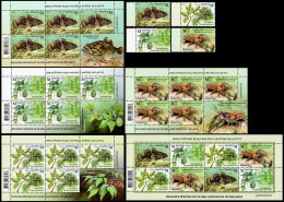 BELARUS 2023-13 Invasive FLORA & FAUNA: Fish Lobster Plants. Set & 5 Sheets, MNH - Protection De L'environnement & Climat