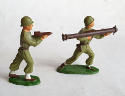 SOLDAT FIGURINE FIG FIG STARLUX 1954 FANTASSIN 11 BAZOOKA (3) 1954 SR MC - Starlux